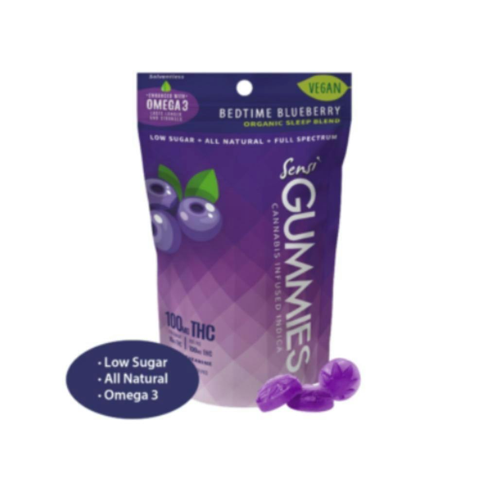 Sensi Gummies Bedtime Blueberry [10pk] (100mg)